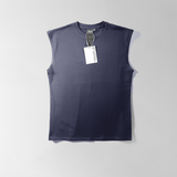 ED Cotton Spandex Sleeveless Top, Navy