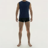 ED Cotton Spandex Sleeveless Top - Navy