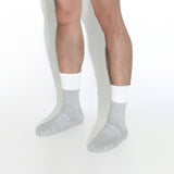 L Socks, Heather Grey