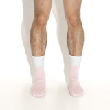 L Cotton Spandex Socks - Pink