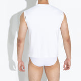 ED Cotton Spandex Sleeveless Top - White