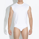 ED Cotton Spandex Sleeveless Top - White